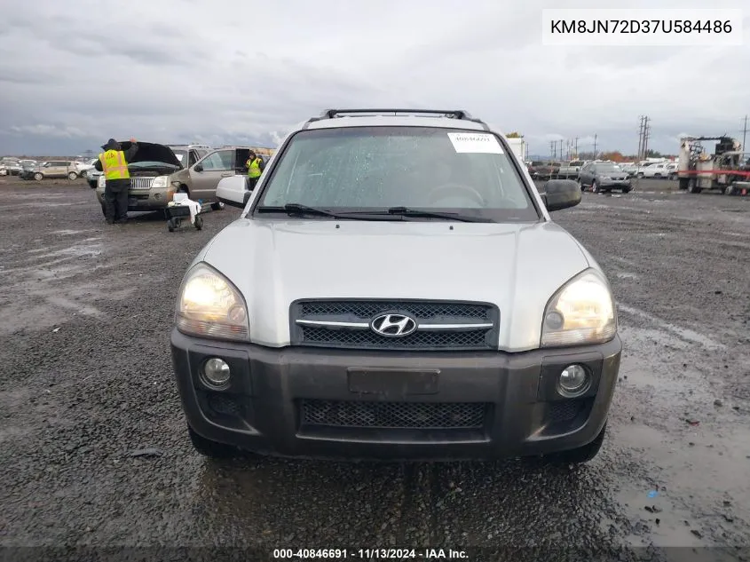 2007 Hyundai Tucson Limited/Se VIN: KM8JN72D37U584486 Lot: 40846691