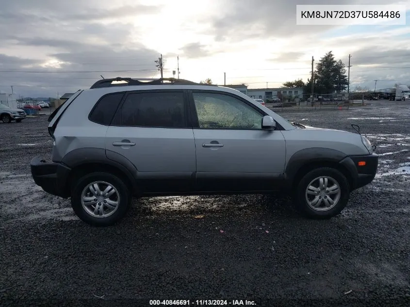 2007 Hyundai Tucson Limited/Se VIN: KM8JN72D37U584486 Lot: 40846691