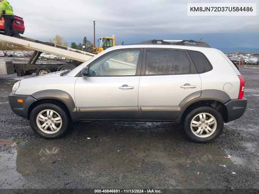 2007 Hyundai Tucson Limited/Se VIN: KM8JN72D37U584486 Lot: 40846691