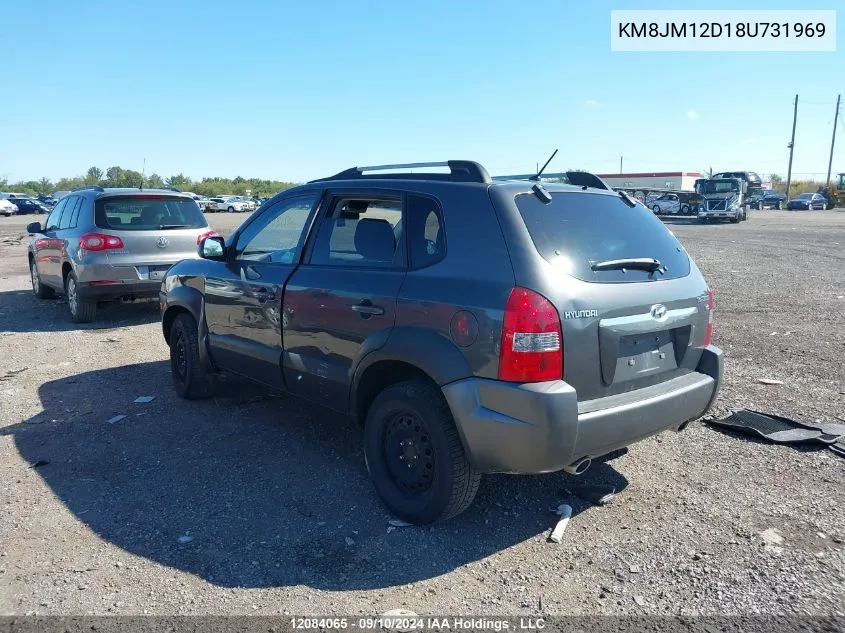 KM8JM12D18U731969 2008 Hyundai Tucson