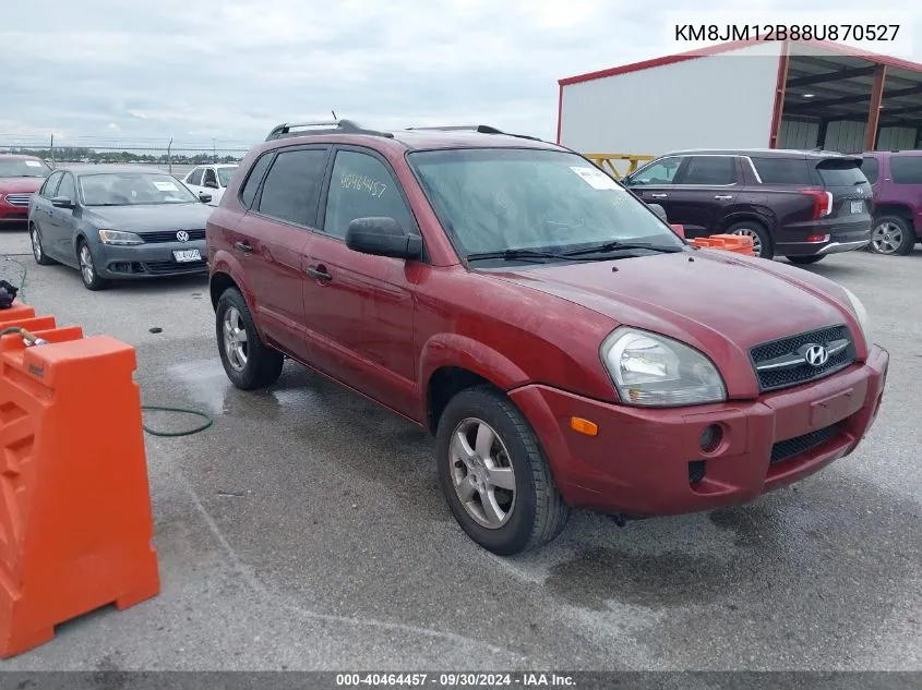 2008 Hyundai Tucson Gls VIN: KM8JM12B88U870527 Lot: 40464457