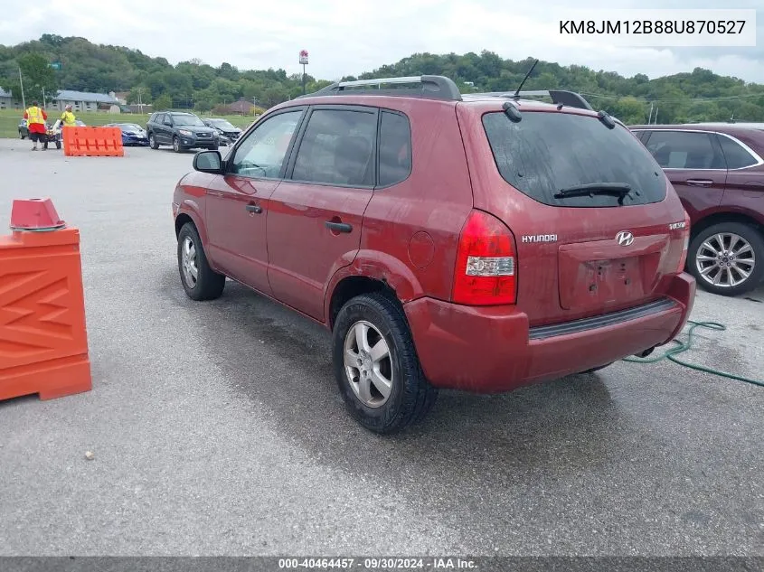 2008 Hyundai Tucson Gls VIN: KM8JM12B88U870527 Lot: 40464457