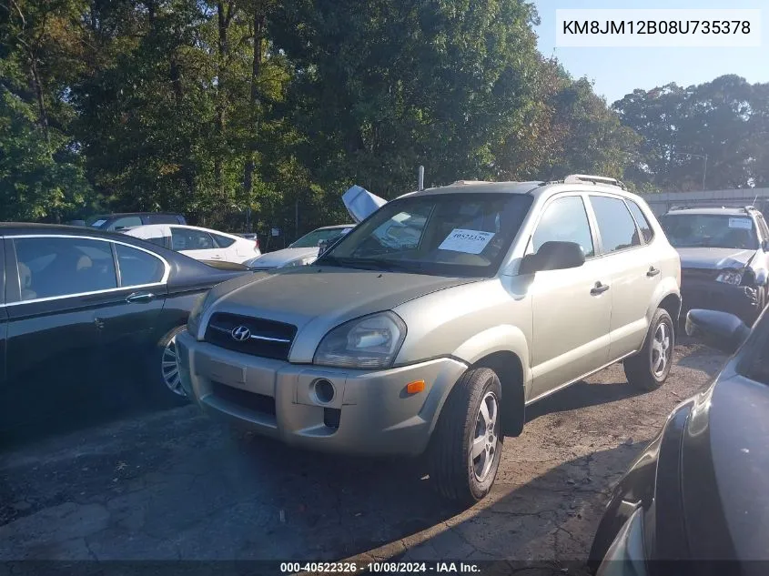 KM8JM12B08U735378 2008 Hyundai Tucson Gls