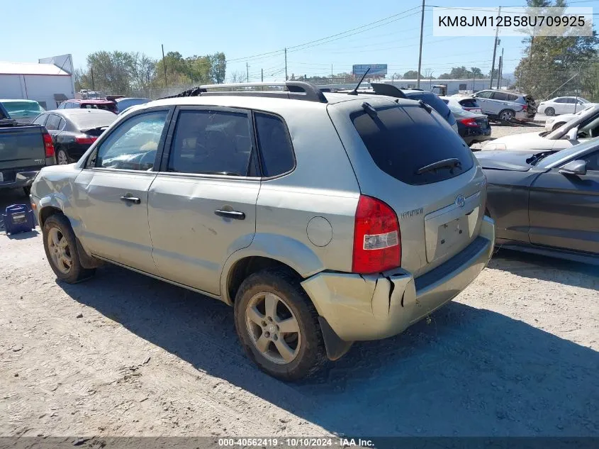 2008 Hyundai Tucson Gls VIN: KM8JM12B58U709925 Lot: 40562419