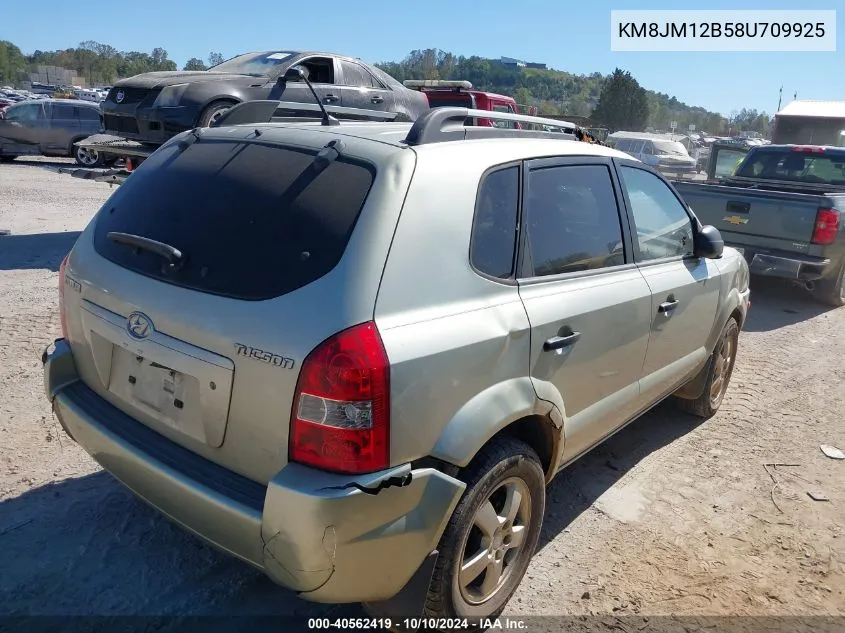 2008 Hyundai Tucson Gls VIN: KM8JM12B58U709925 Lot: 40562419