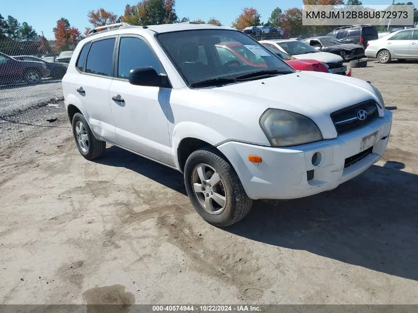 2008 Hyundai Tucson Gls VIN: KM8JM12B88U872973 Lot: 40574944