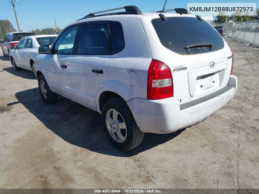 2008 Hyundai Tucson Gls VIN: KM8JM12B88U872973 Lot: 40574944