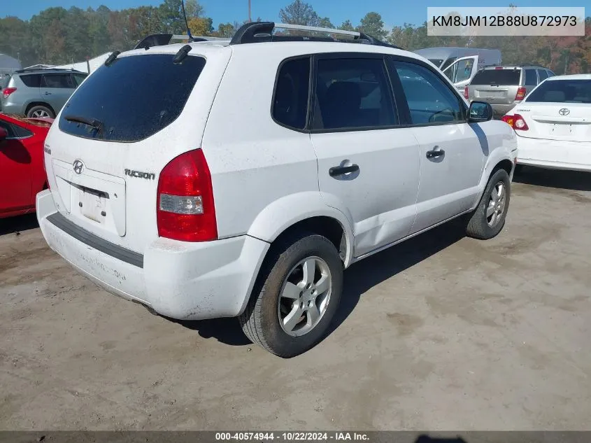 2008 Hyundai Tucson Gls VIN: KM8JM12B88U872973 Lot: 40574944