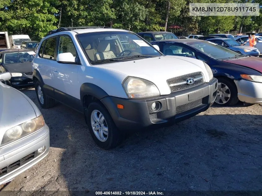 KM8JN12D78U911745 2008 Hyundai Tucson Limited V6/Se