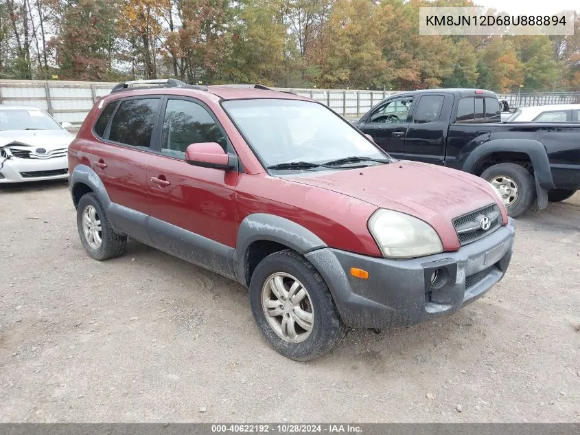 2008 Hyundai Tucson Limited V6/Se VIN: KM8JN12D68U888894 Lot: 40622192