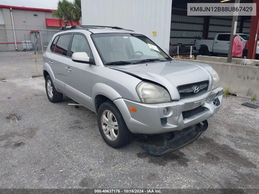 KM8JN12B88U867429 2008 Hyundai Tucson Limited