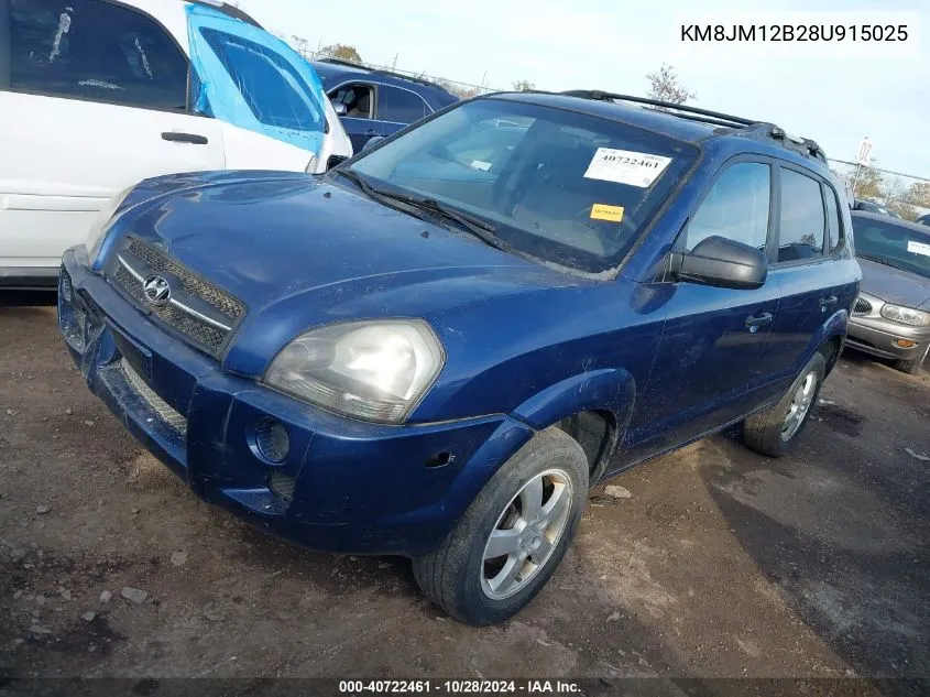 KM8JM12B28U915025 2008 Hyundai Tucson Gls