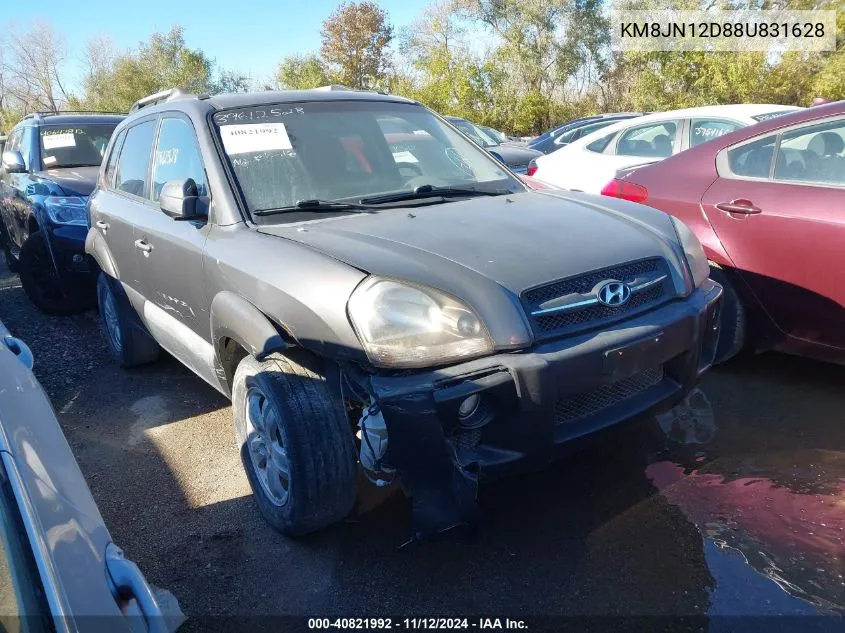 2008 Hyundai Tucson VIN: KM8JN12D88U831628 Lot: 40821992