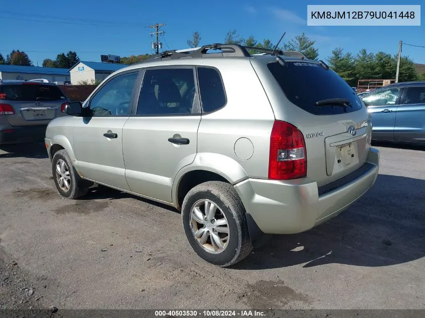 2009 Hyundai Tucson Gls VIN: KM8JM12B79U041448 Lot: 40503530