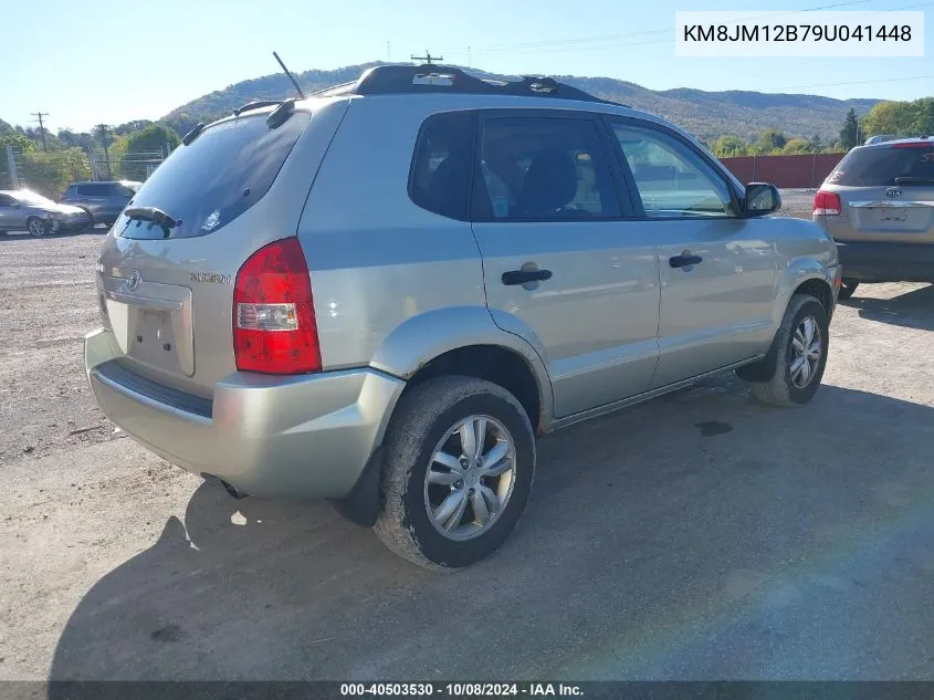 2009 Hyundai Tucson Gls VIN: KM8JM12B79U041448 Lot: 40503530