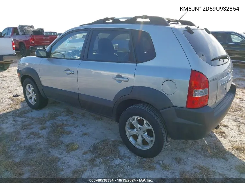 2009 Hyundai Tucson Se VIN: KM8JN12D59U932854 Lot: 40538394