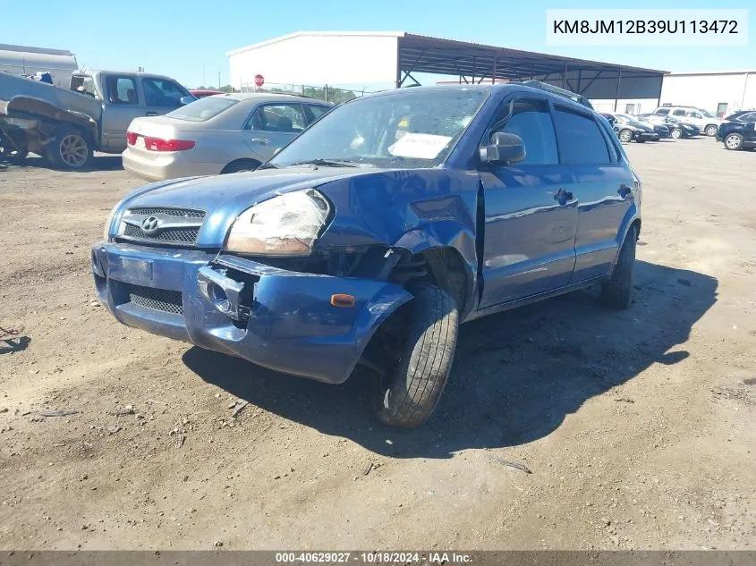 2009 Hyundai Tucson Gls VIN: KM8JM12B39U113472 Lot: 40629027