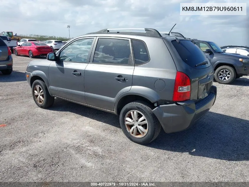 2009 Hyundai Tucson Gls VIN: KM8JM12B79U960611 Lot: 40722979