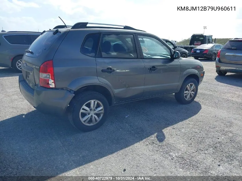 2009 Hyundai Tucson Gls VIN: KM8JM12B79U960611 Lot: 40722979