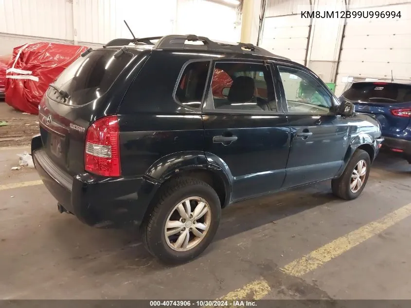 KM8JM12B99U996994 2009 Hyundai Tucson Gls