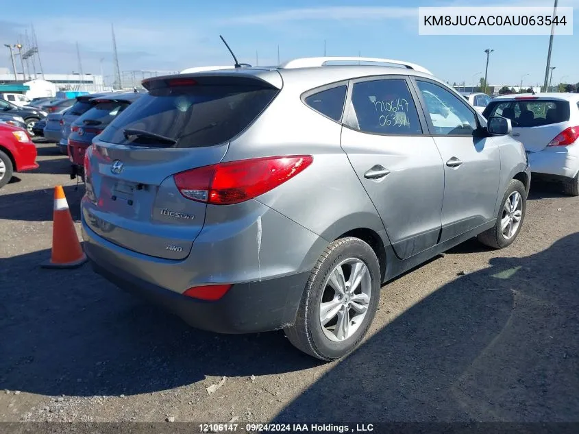 2010 Hyundai Tucson Gls VIN: KM8JUCAC0AU063544 Lot: 12106147