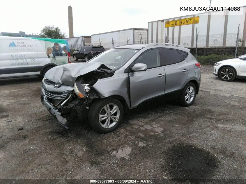 KM8JU3AC4AU114088 2010 Hyundai Tucson Gls