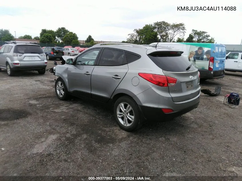 KM8JU3AC4AU114088 2010 Hyundai Tucson Gls