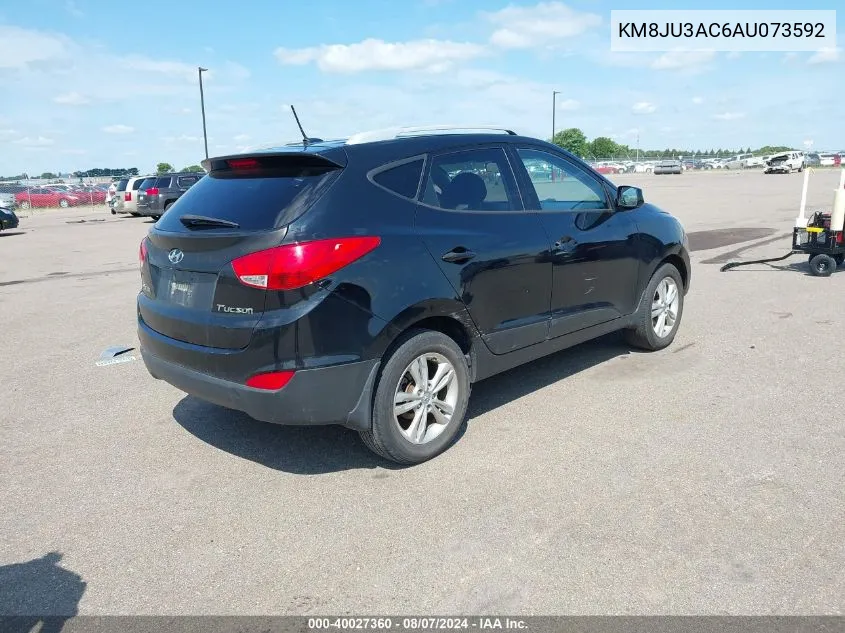 2010 Hyundai Tucson Gls VIN: KM8JU3AC6AU073592 Lot: 40027360