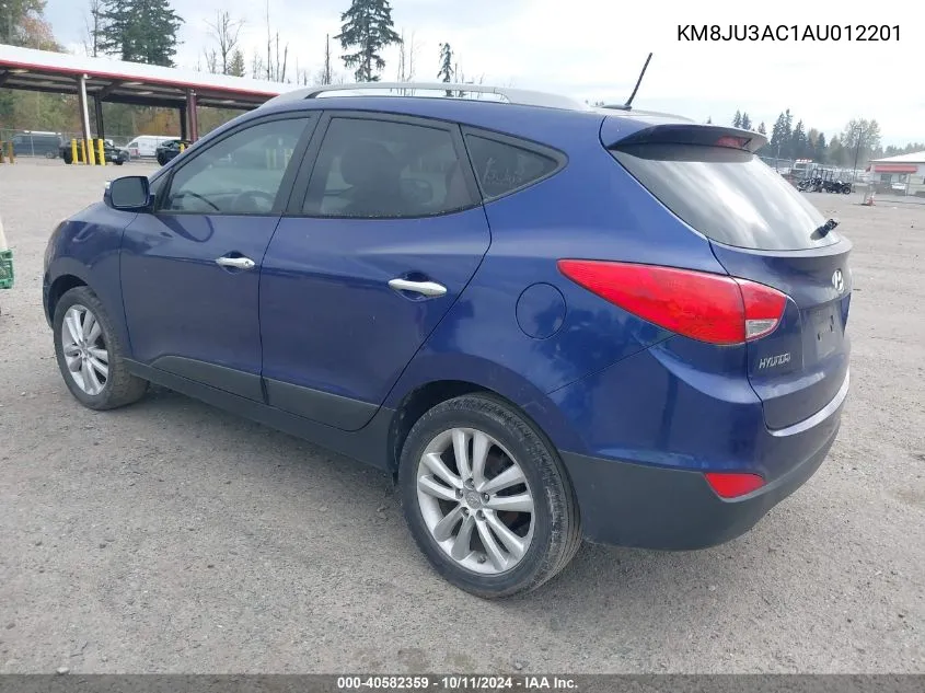 2010 Hyundai Tucson Limited VIN: KM8JU3AC1AU012201 Lot: 40582359