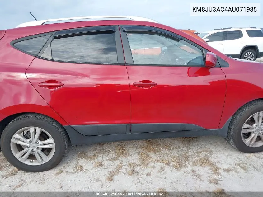 KM8JU3AC4AU071985 2010 Hyundai Tucson Gls