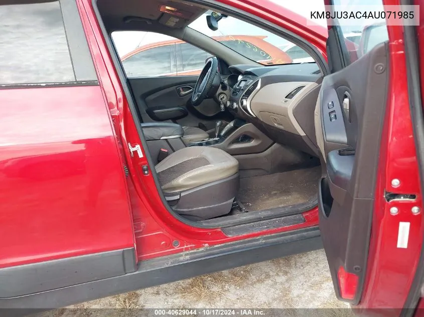 KM8JU3AC4AU071985 2010 Hyundai Tucson Gls