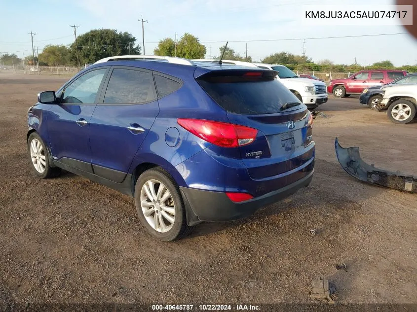 2010 Hyundai Tucson Limited VIN: KM8JU3AC5AU074717 Lot: 40645787