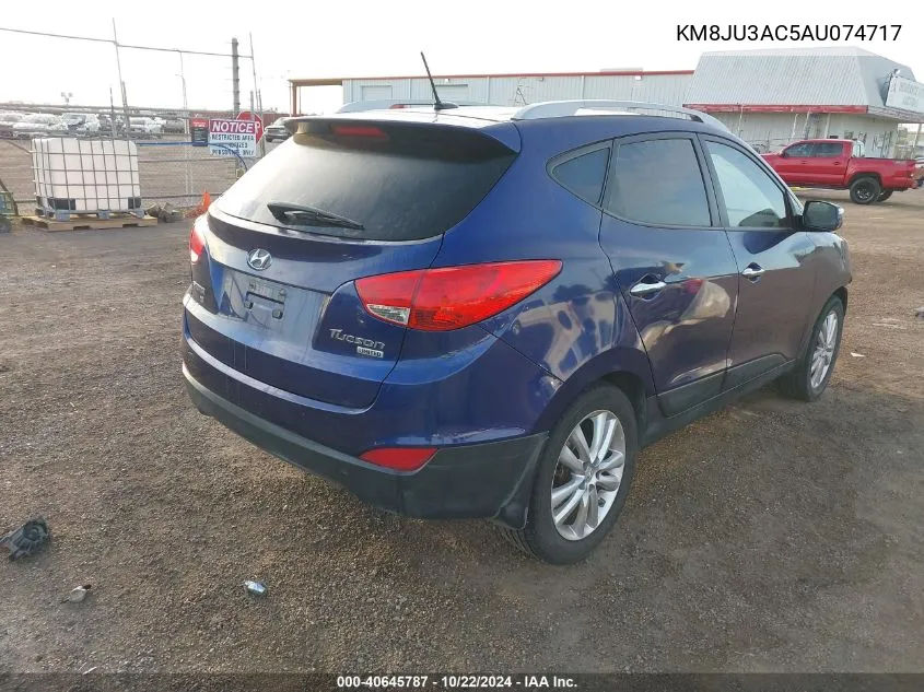 2010 Hyundai Tucson Limited VIN: KM8JU3AC5AU074717 Lot: 40645787