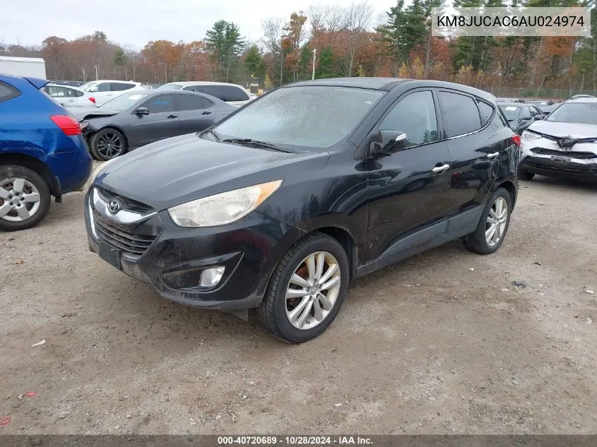 2010 Hyundai Tucson Limited VIN: KM8JUCAC6AU024974 Lot: 40720689