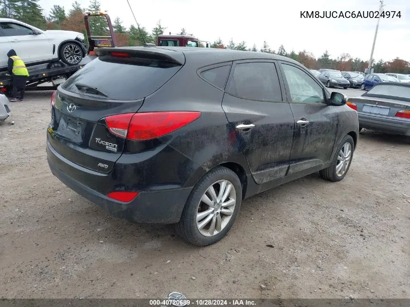 2010 Hyundai Tucson Limited VIN: KM8JUCAC6AU024974 Lot: 40720689