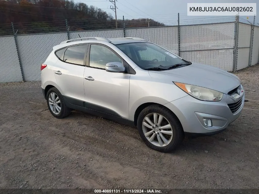 2010 Hyundai Tucson Limited VIN: KM8JU3AC6AU082602 Lot: 40851131