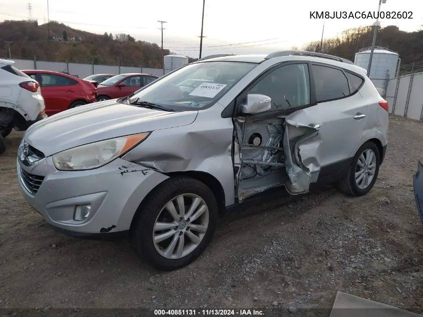 2010 Hyundai Tucson Limited VIN: KM8JU3AC6AU082602 Lot: 40851131