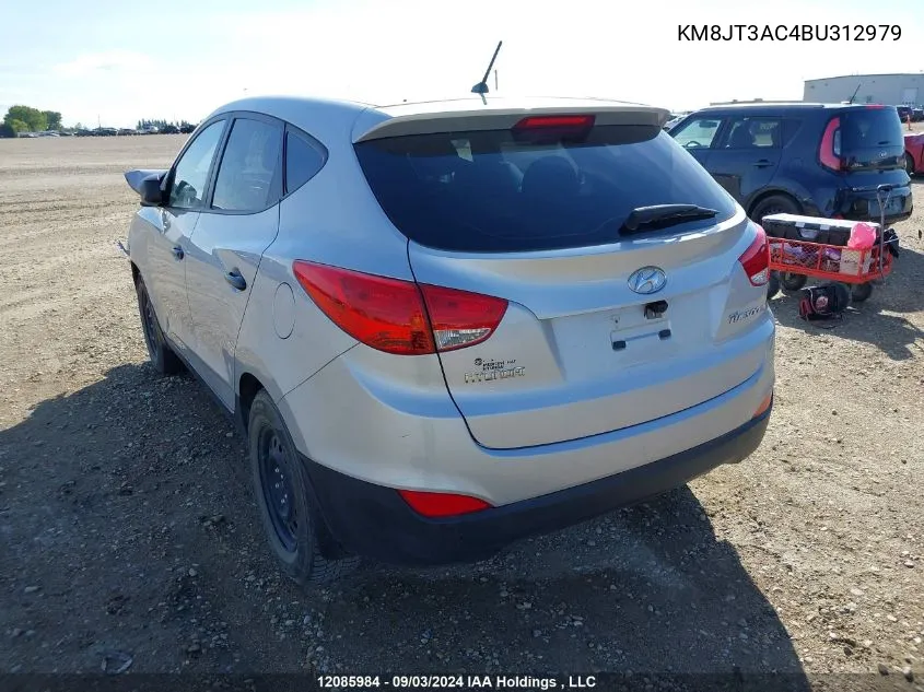 2011 Hyundai Tucson Gl VIN: KM8JT3AC4BU312979 Lot: 12085984