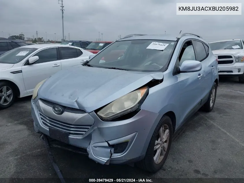 2011 Hyundai Tucson Gls VIN: KM8JU3ACXBU205982 Lot: 39479429