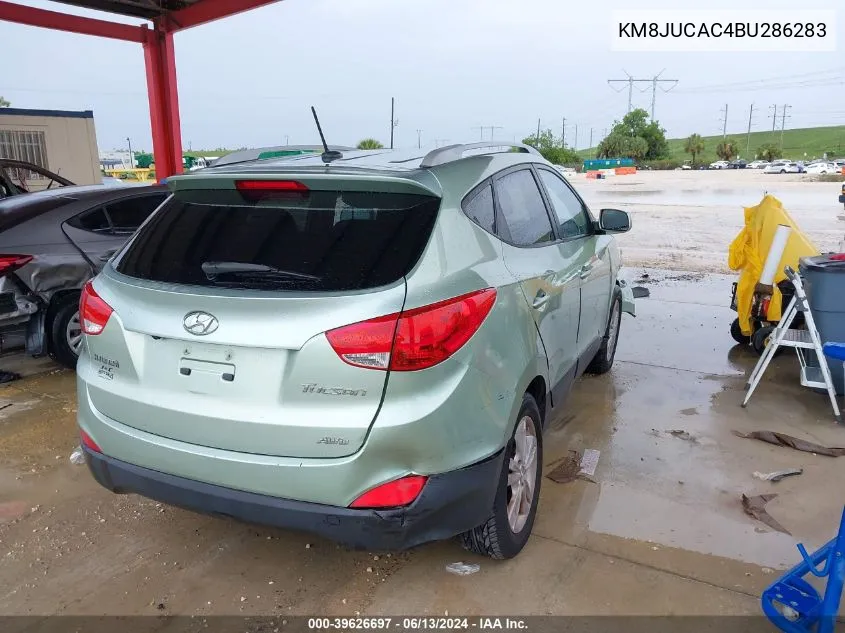 2011 Hyundai Tucson Gls VIN: KM8JUCAC4BU286283 Lot: 39626697