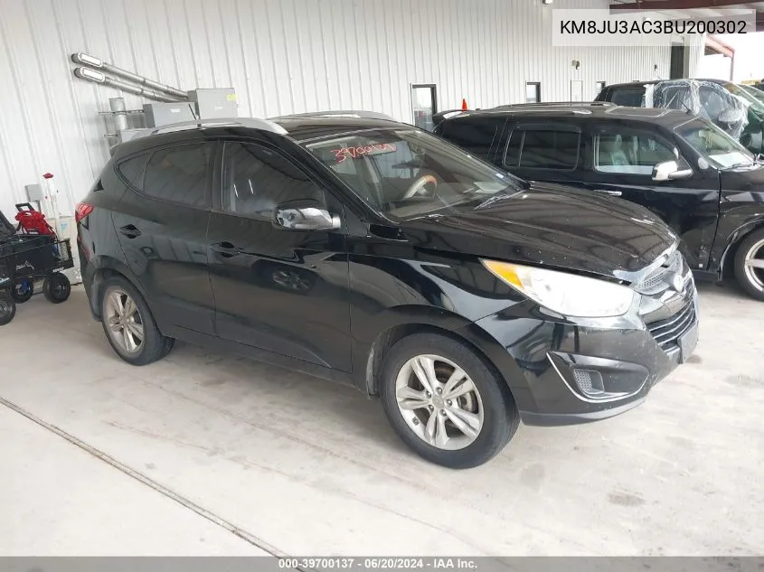 2011 Hyundai Tucson Gls VIN: KM8JU3AC3BU200302 Lot: 39700137