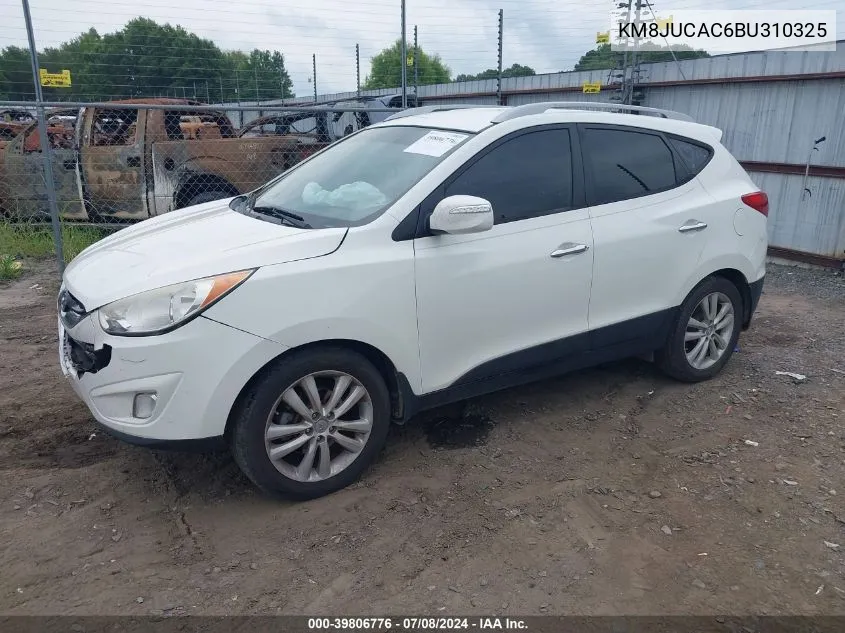 2011 Hyundai Tucson Limited VIN: KM8JUCAC6BU310325 Lot: 39806776