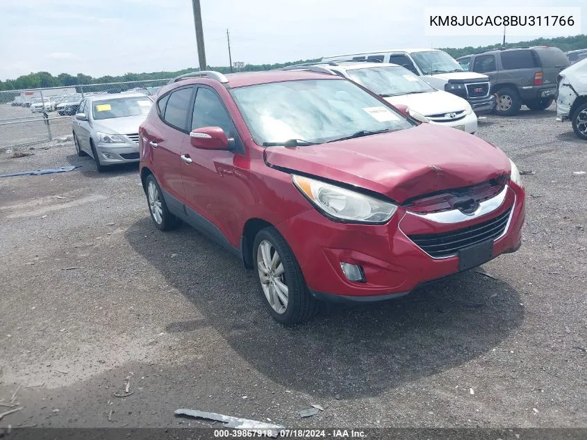 2011 Hyundai Tucson Limited VIN: KM8JUCAC8BU311766 Lot: 39867918