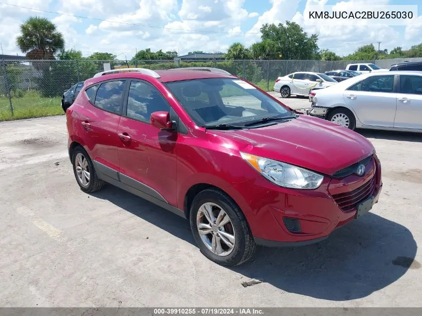 2011 Hyundai Tucson Gls VIN: KM8JUCAC2BU265030 Lot: 39910255