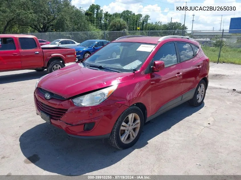 2011 Hyundai Tucson Gls VIN: KM8JUCAC2BU265030 Lot: 39910255