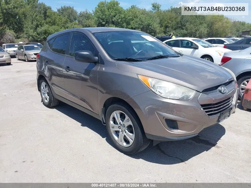 2011 Hyundai Tucson Gl VIN: KM8JT3AB4BU230368 Lot: 40121407