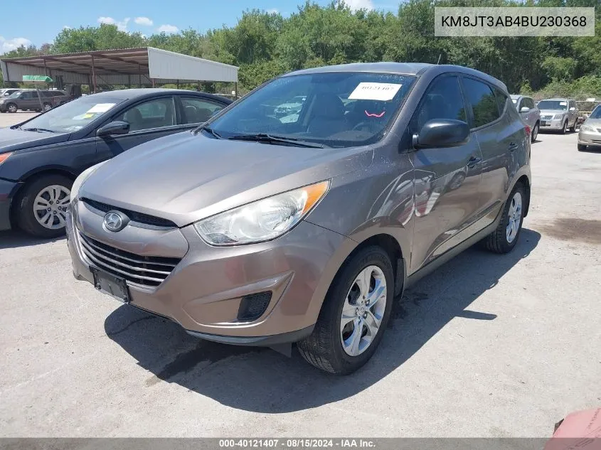 2011 Hyundai Tucson Gl VIN: KM8JT3AB4BU230368 Lot: 40121407