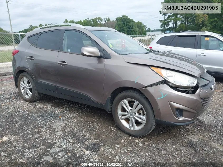 2011 Hyundai Tucson Gls VIN: KM8JU3AC4BU291905 Lot: 40479822