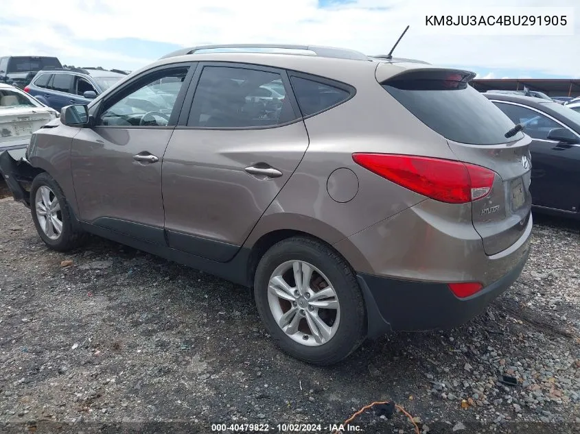 2011 Hyundai Tucson Gls VIN: KM8JU3AC4BU291905 Lot: 40479822