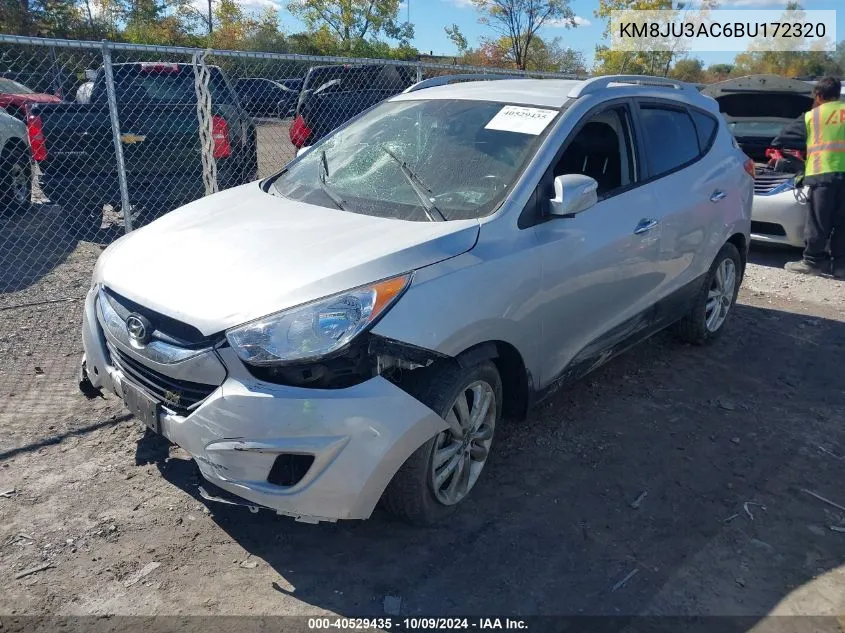 2011 Hyundai Tucson Gls/Limited VIN: KM8JU3AC6BU172320 Lot: 40529435